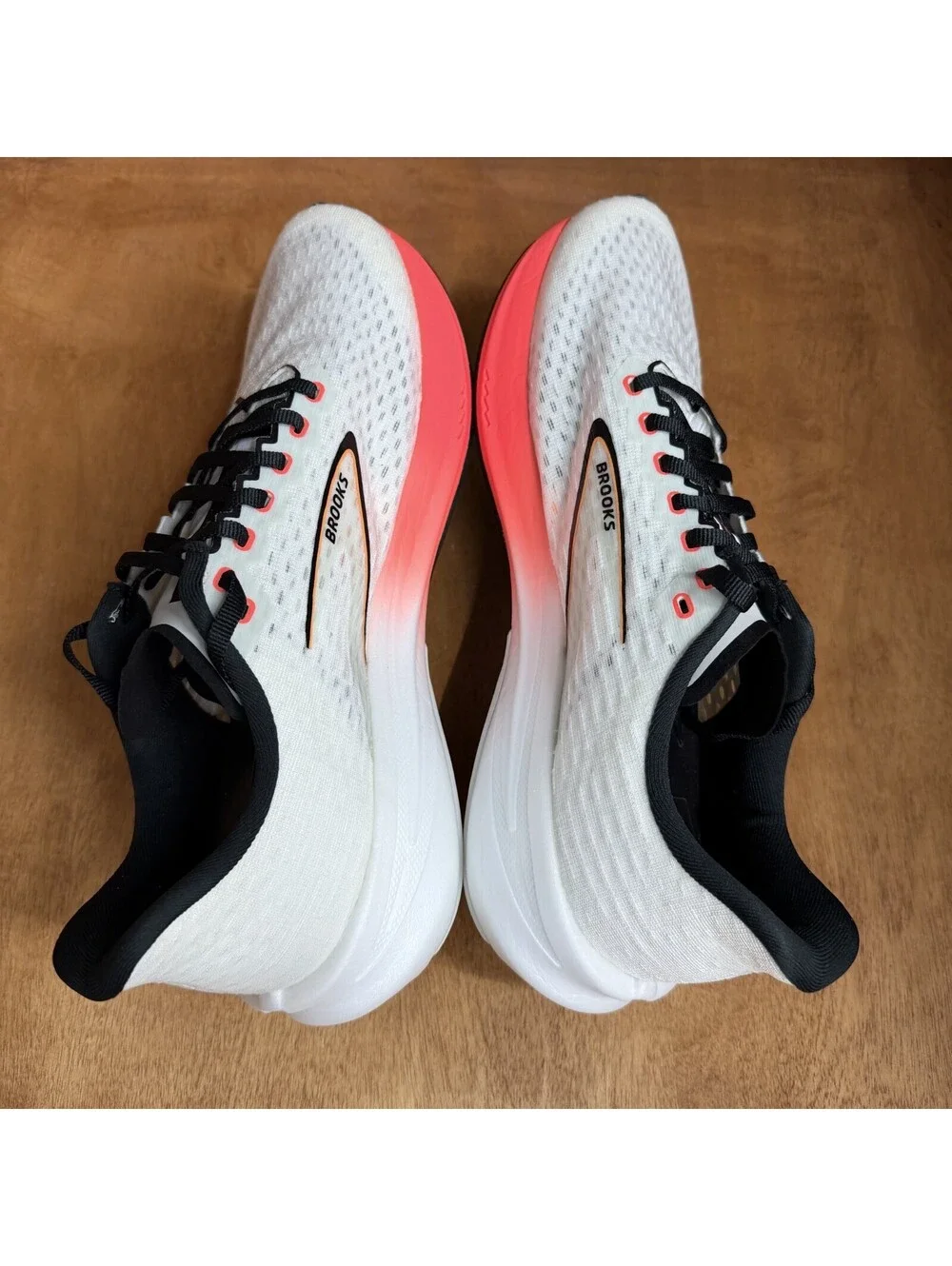 Brooks Hyperion Shoes Mens 11.5 D White Fiery Coral Running Sneakers 1104071D497